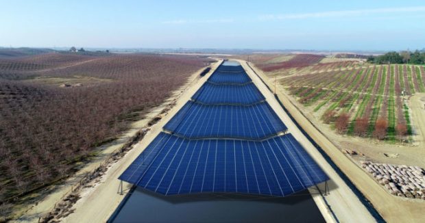 California covers first irrigation canals with solar panels