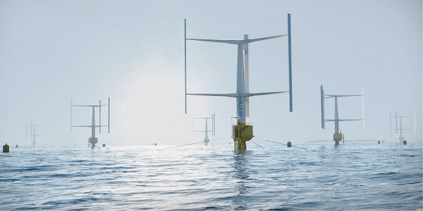 The first floating vertical wind turbine is being built off the coast of Norway
